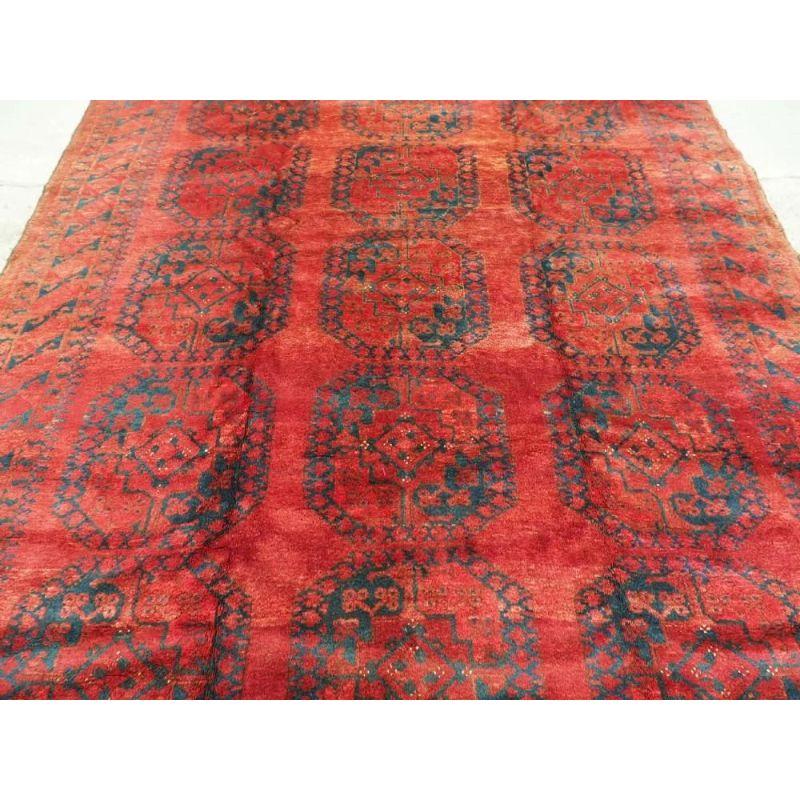 19th Century Antique Afghan Ersari Turkmen Carpet, circa 1900 For Sale