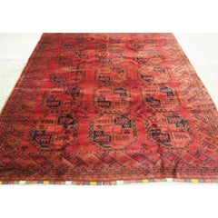 Antique Afghan Ersari Village Carpet, circa 1900