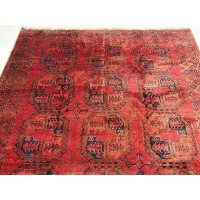 Antique Afghan Ersari Village Carpet, circa 1900 In Excellent Condition For Sale In Moreton-In-Marsh, GB