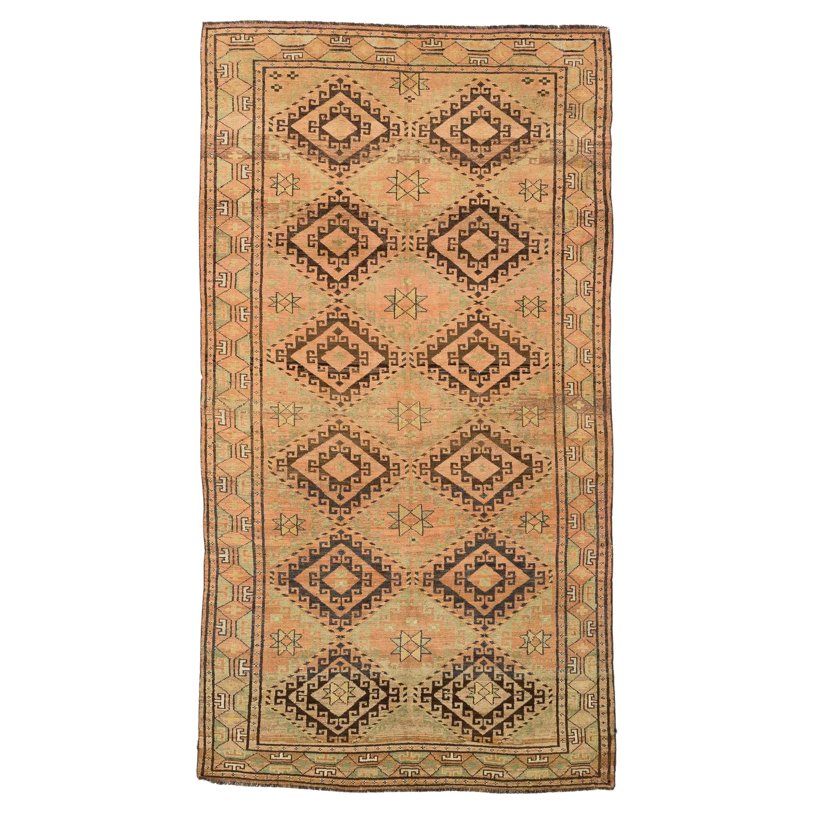 Antique Afghan Handwoven Area Rug For Sale