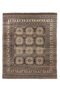 Antique Afghan Rug with Gul Motif