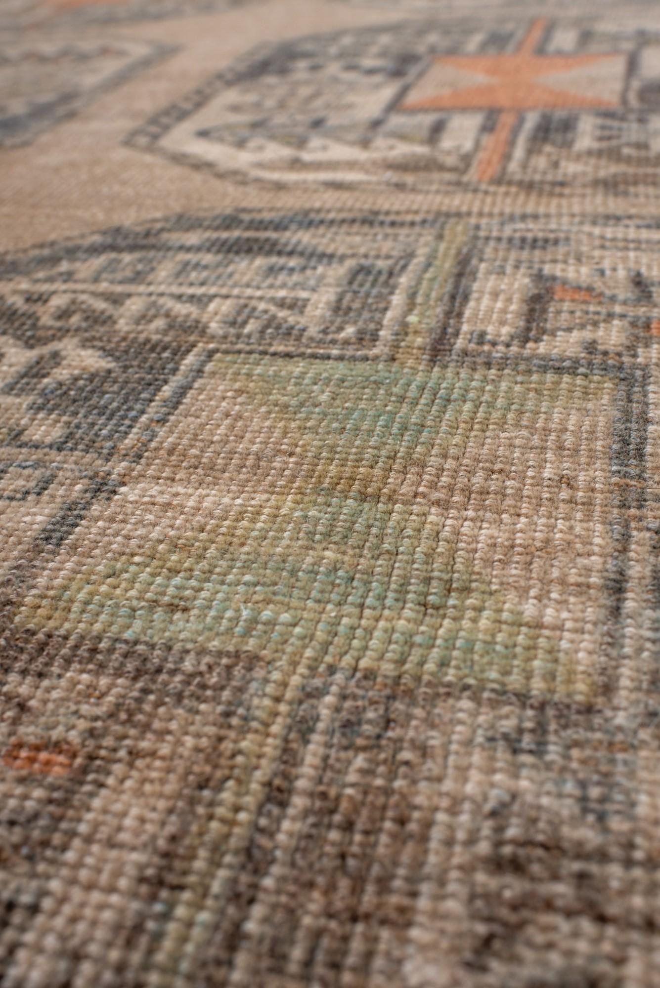 20th Century Antique Afghan Rug with Repeating Octagonal Gul Design For Sale