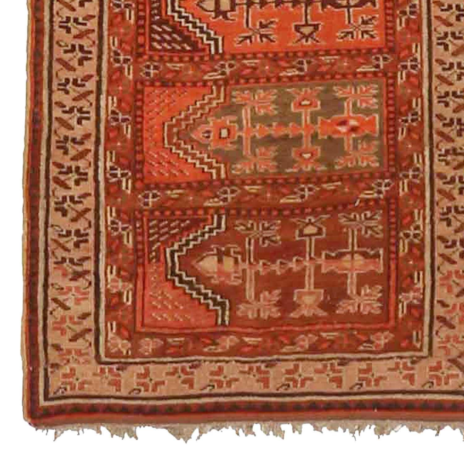 Other Antique Afghan Runner Rug Bashir Design For Sale