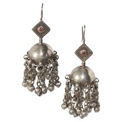 Retro Afghan Silver Earrings- Imama