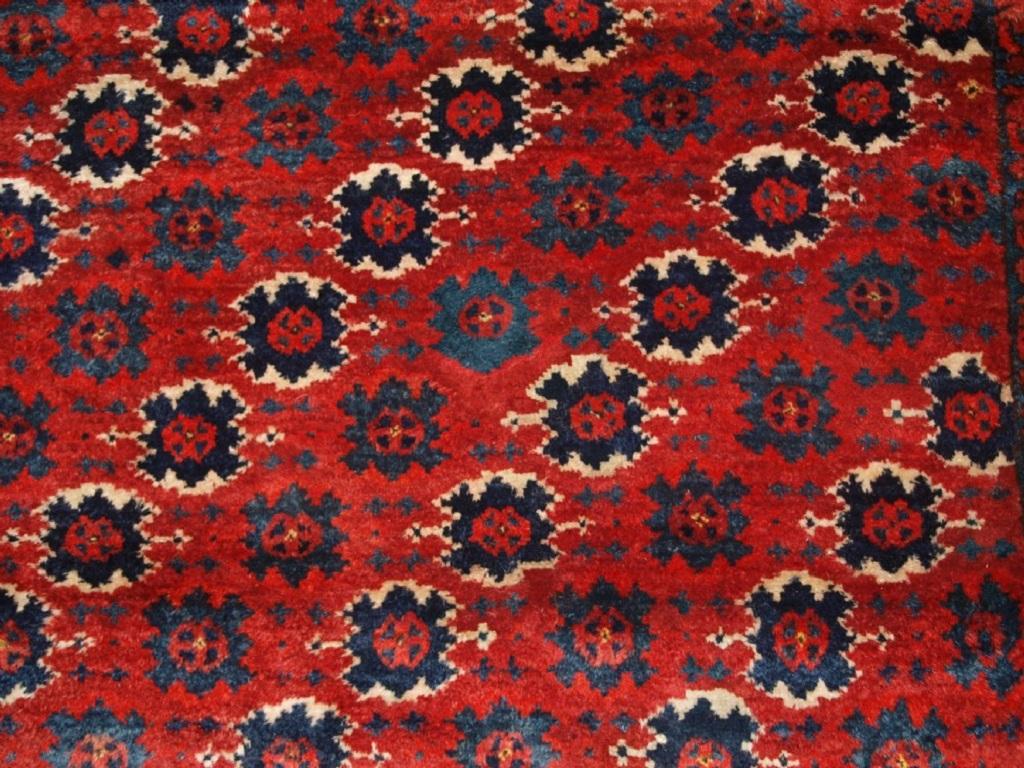 Antiker afghanischer Turkmenischer Ensi-Tür-Hängeteppich, ungewöhnliches Design, um 1900/20 (Afghanisch)