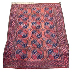 Antiker afghanischer turkmenischer Ersari-Teppich um 1920