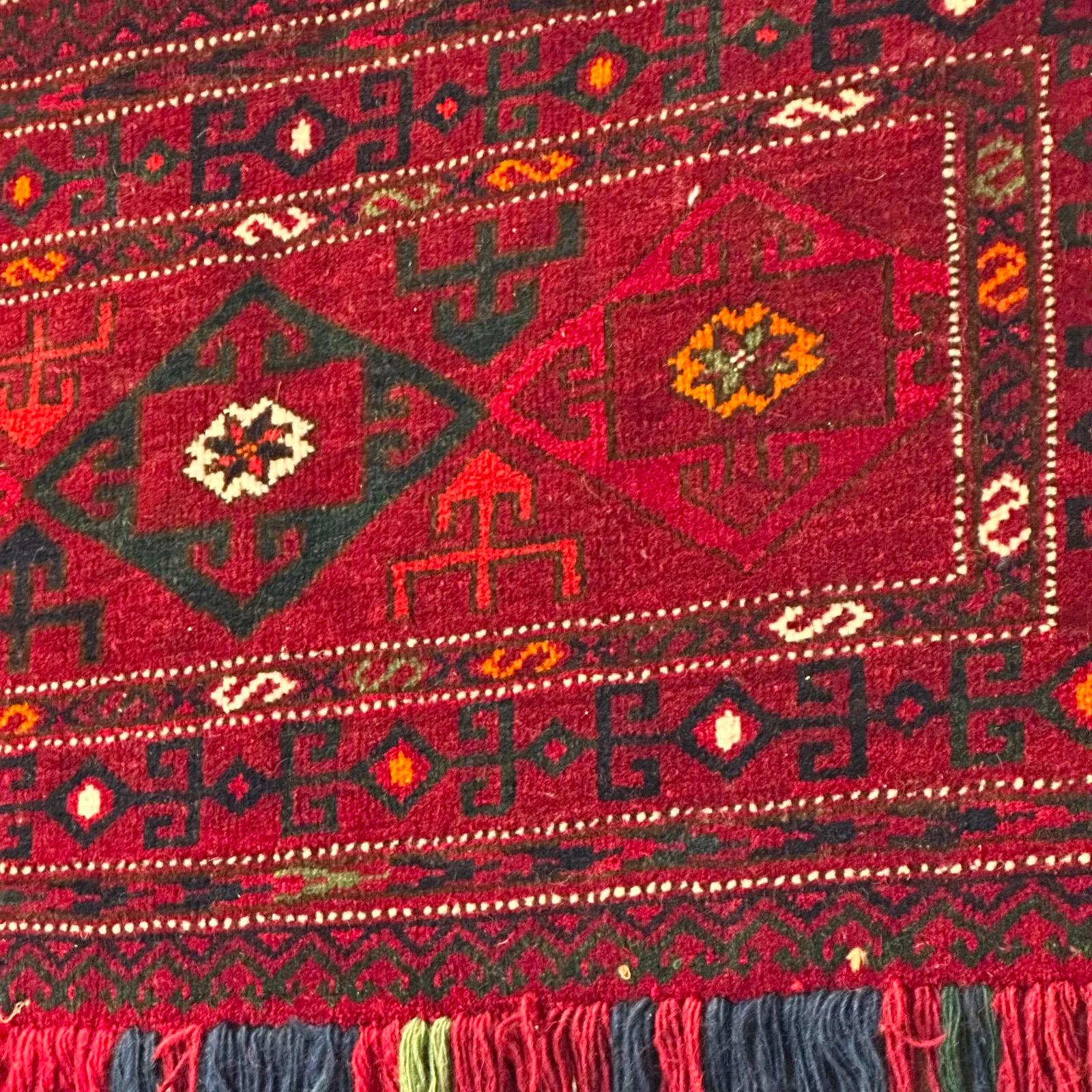 Tribal Antique Afghan Turkmen Torba Tent Bag For Sale