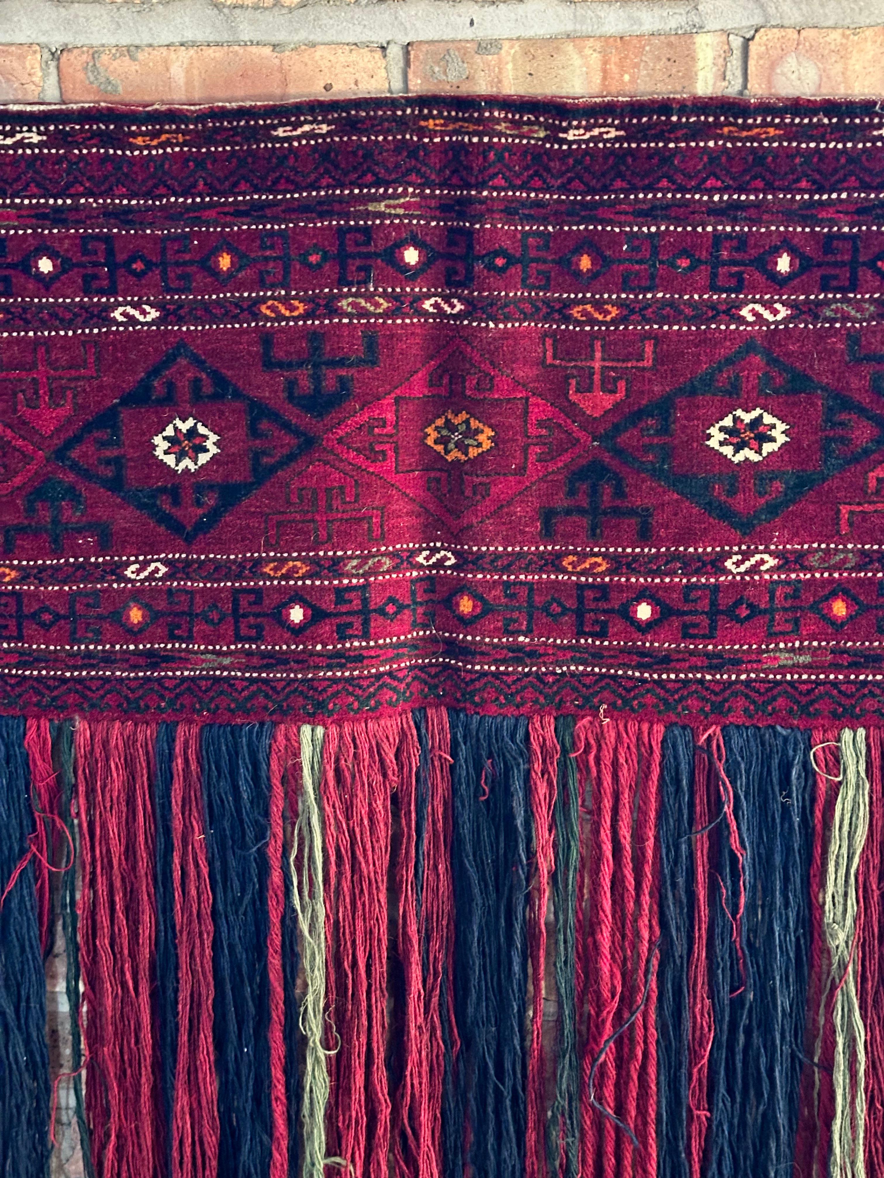 Milieu du XXe siècle Ancien sac de tente torba afghan turc en vente