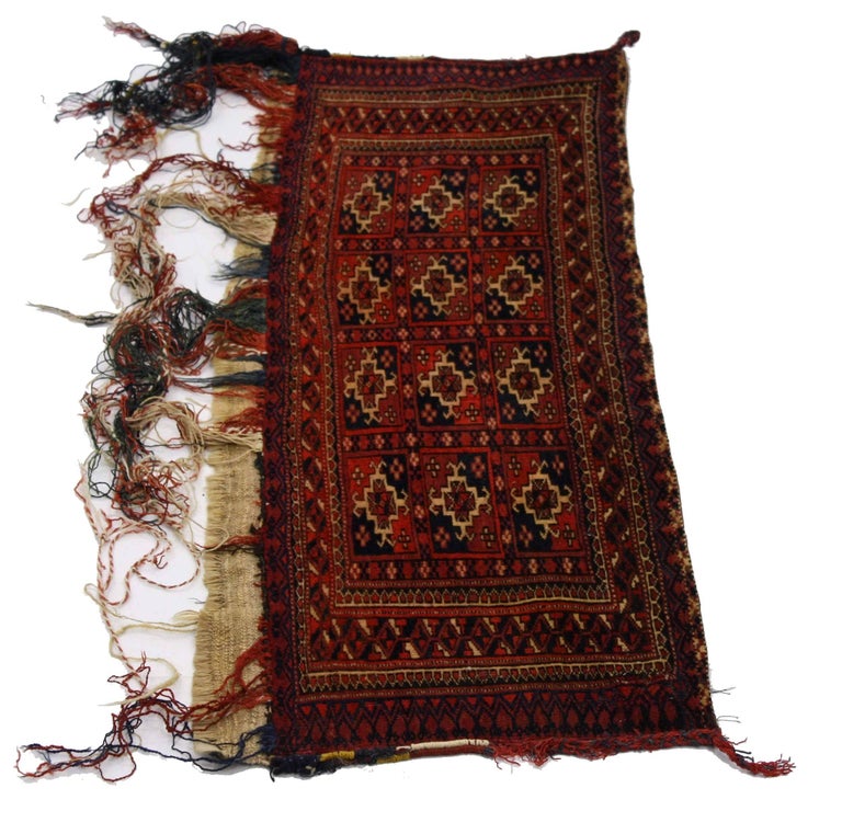 Antique Afghan Turkoman Turkmen Torba Bag, Wall Hanging, Tribal Textile