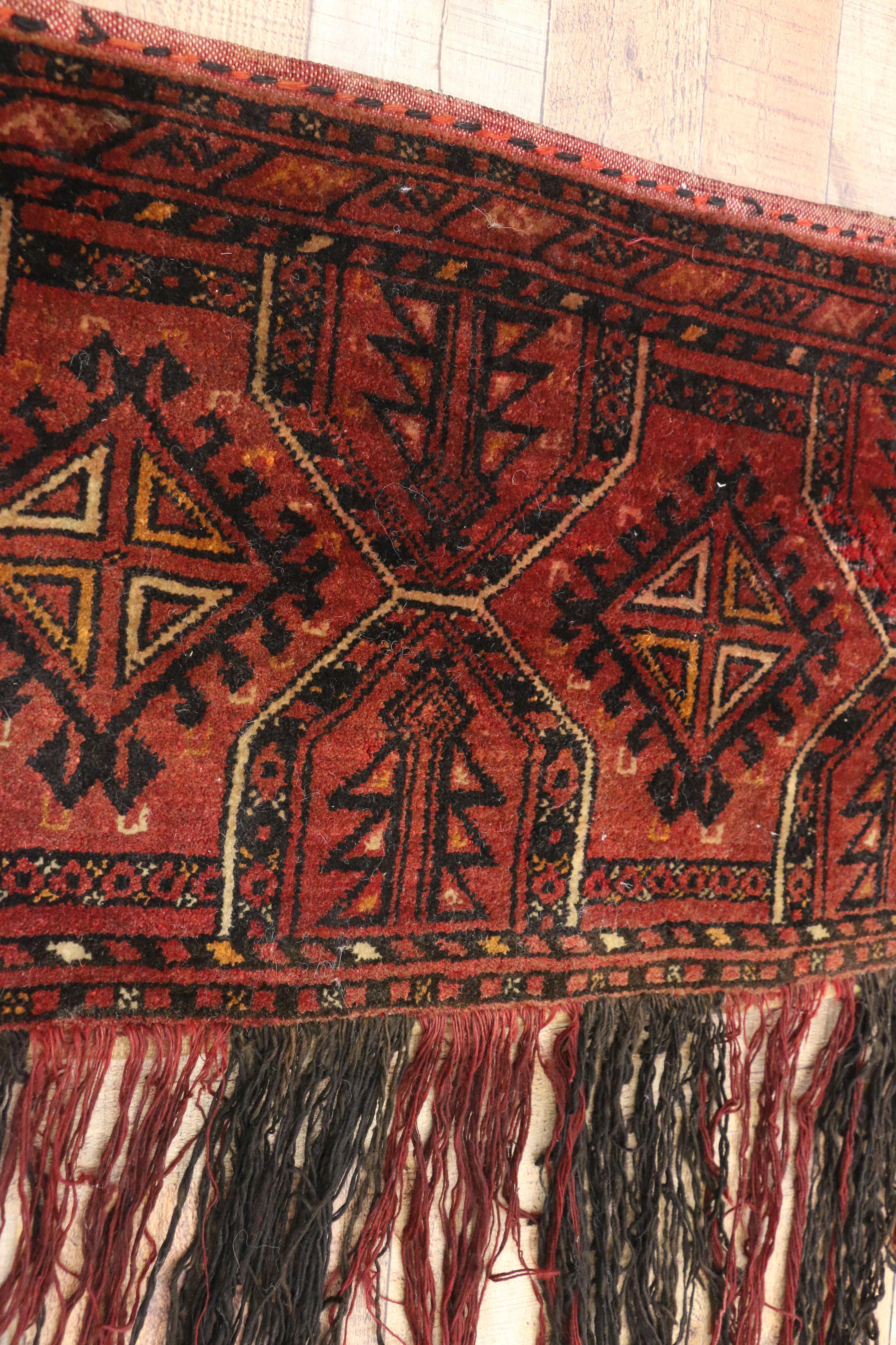 Afghan Ancien sac turkoman afghan ancien de Turkmen Torba, cintre mural, tapisserie textile tribale en vente