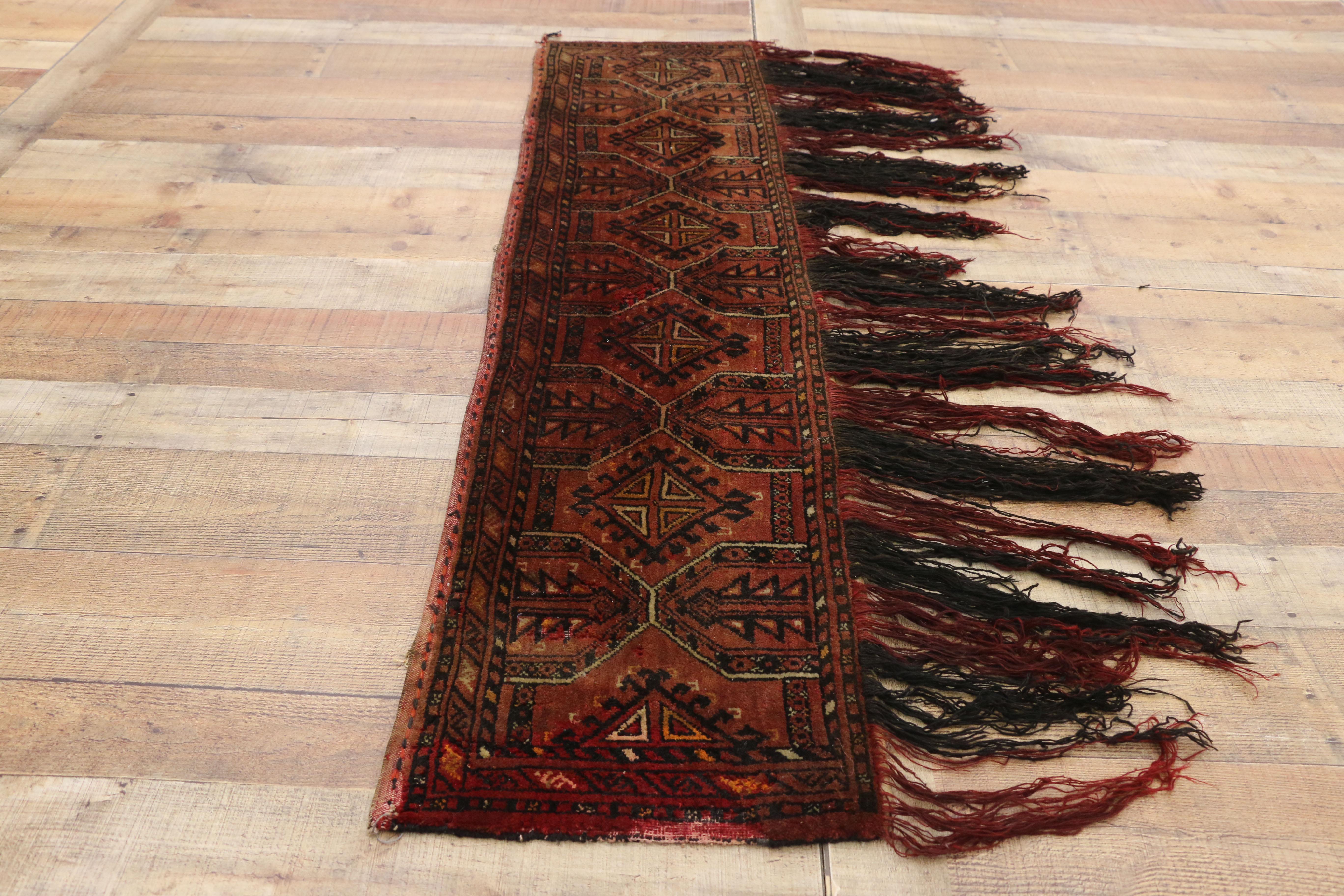 Antique Afghan Turkoman Turkmen Torba Bag, Wall Hanging, Tribal Textile Tapestry For Sale 1
