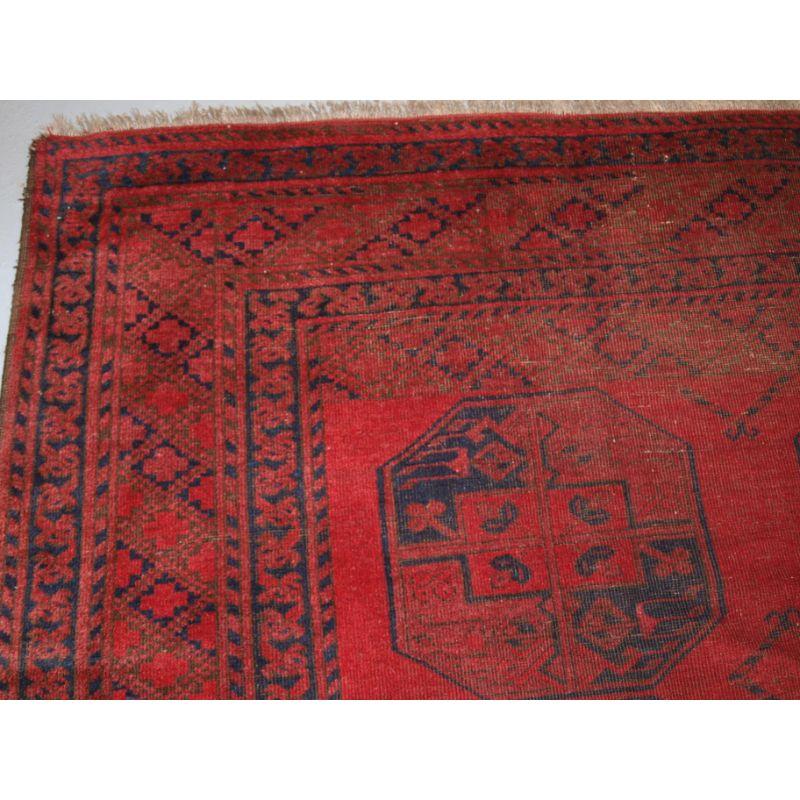 Antique Afghan Village Carpet In Good Condition For Sale In Moreton-In-Marsh, GB