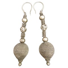 Antique Afghani SIlver Earrings