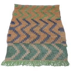 Antique African Colorful Woven Mesh Textile
