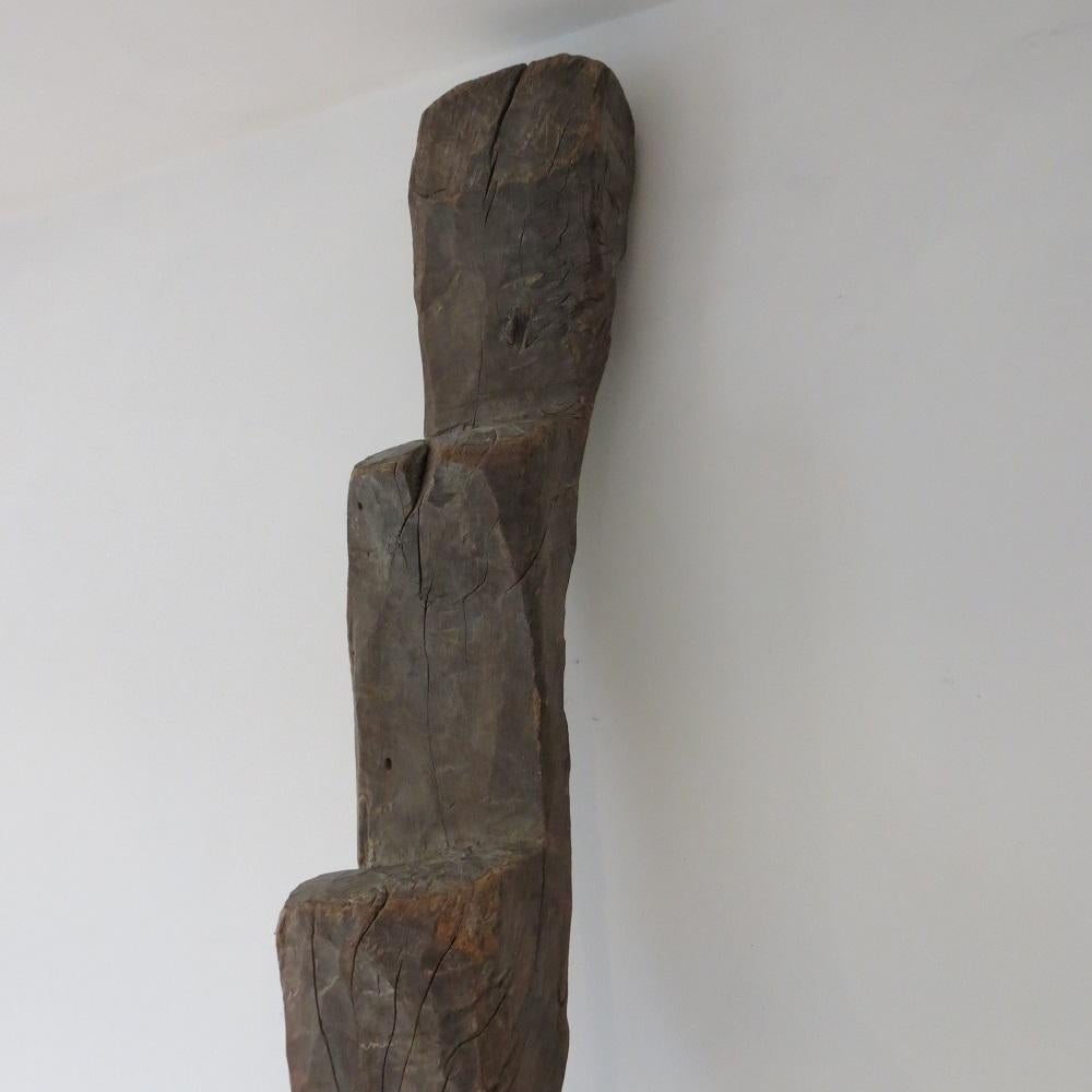 Antique Tribal African Dogon Hardwood Sculptural Ladder, 19th Century In Good Condition In Stow on the Wold, GB