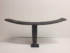 Antique African Hand-Carved Gurange Bench Chair