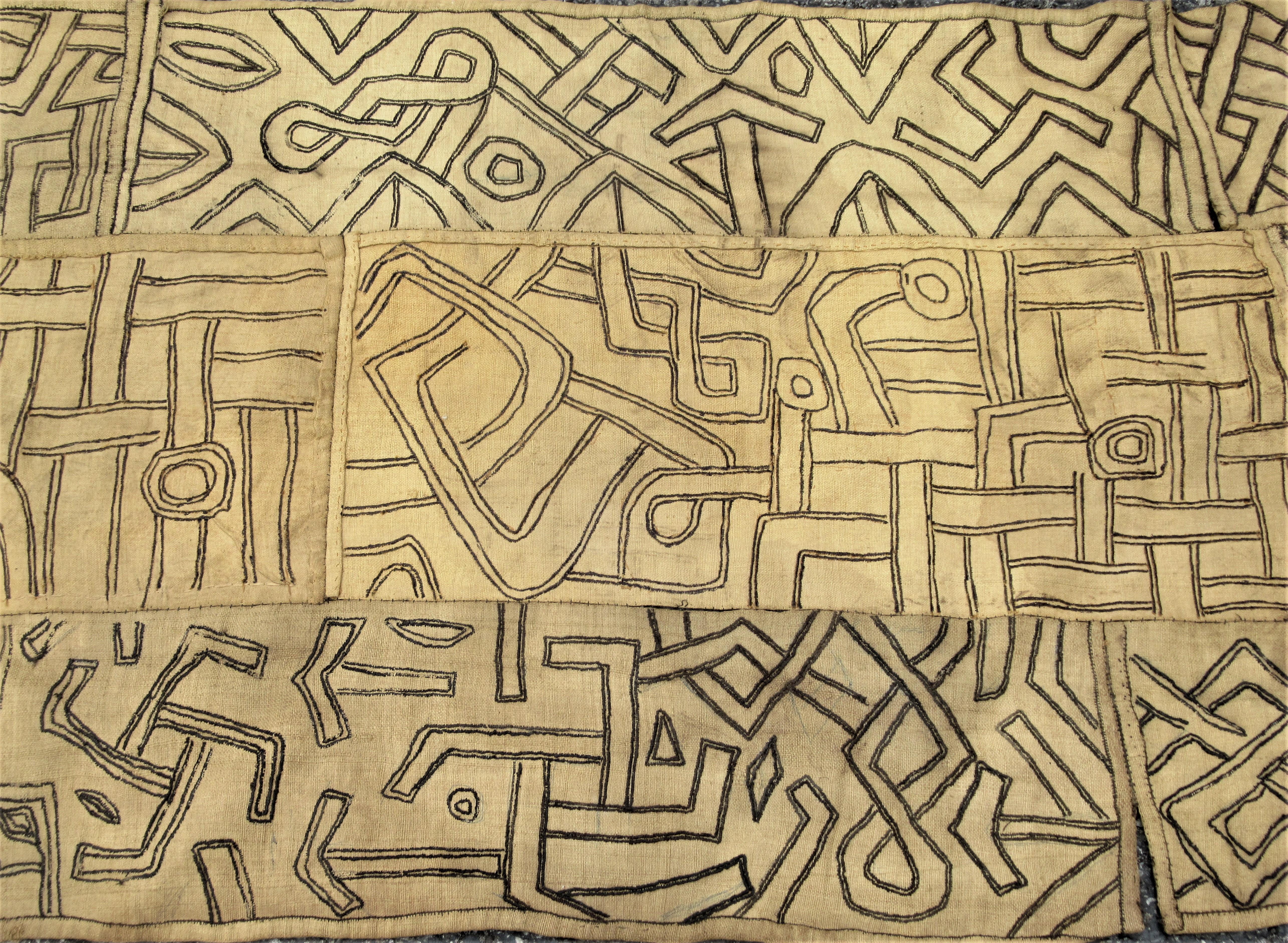 Hand-Crafted Antique African Kuba Cloth