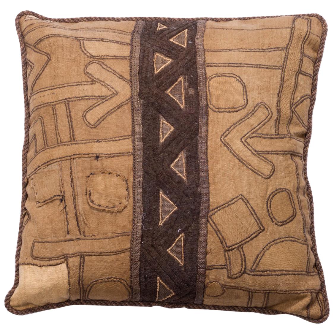 Antique African Kuba Pillow