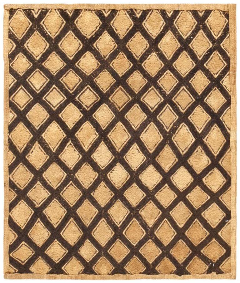 Ancien tapis africain Kuban, Origine : Congo, Afrique