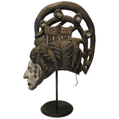 Antique African Mask on Stand