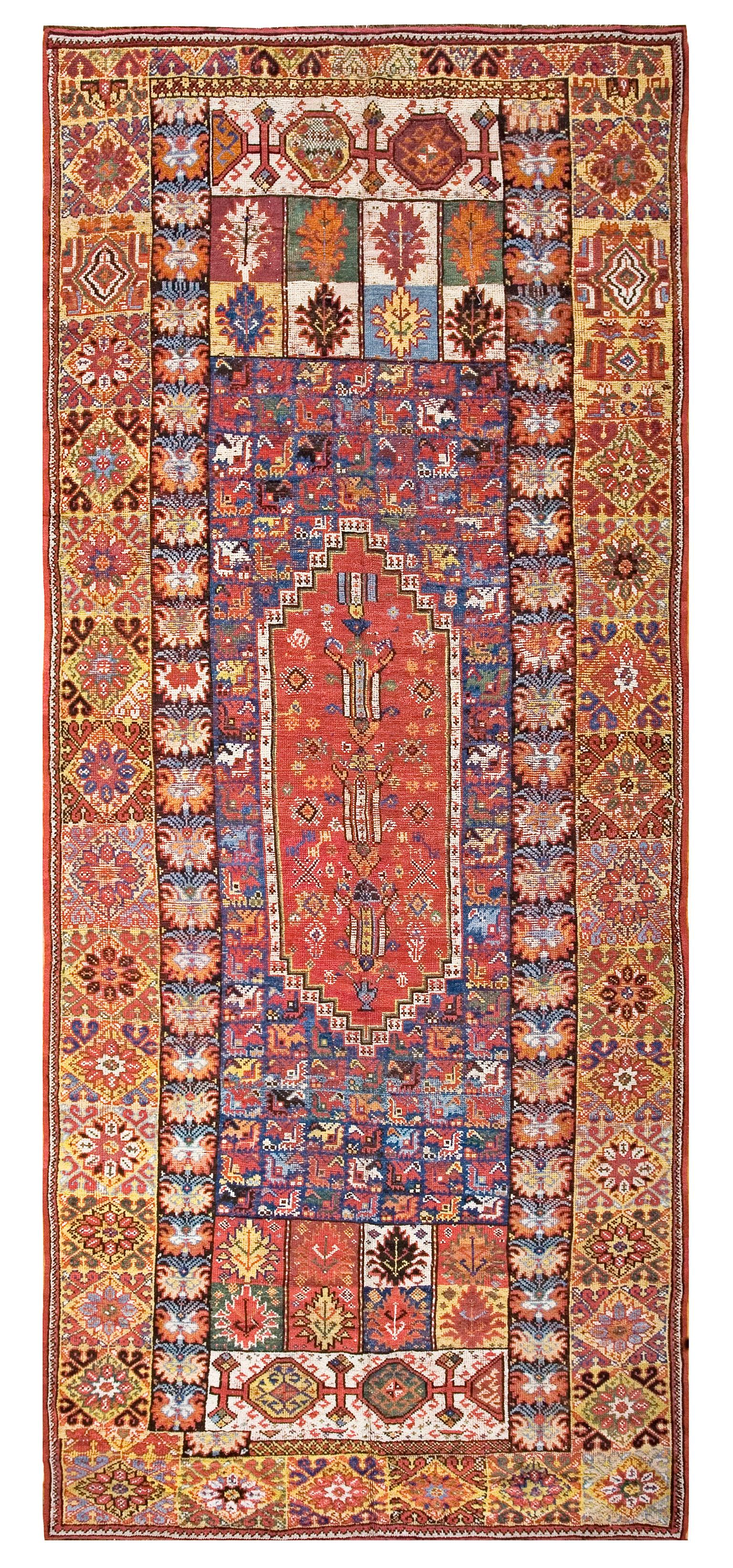 Antique Moroccan Rabat Carpet 
6' x 13'6