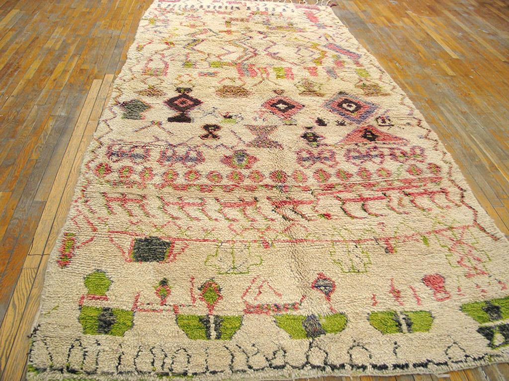 Mid-Century Modern Mid 20th Century Moroccan Carpet ( 6' x 12' 9