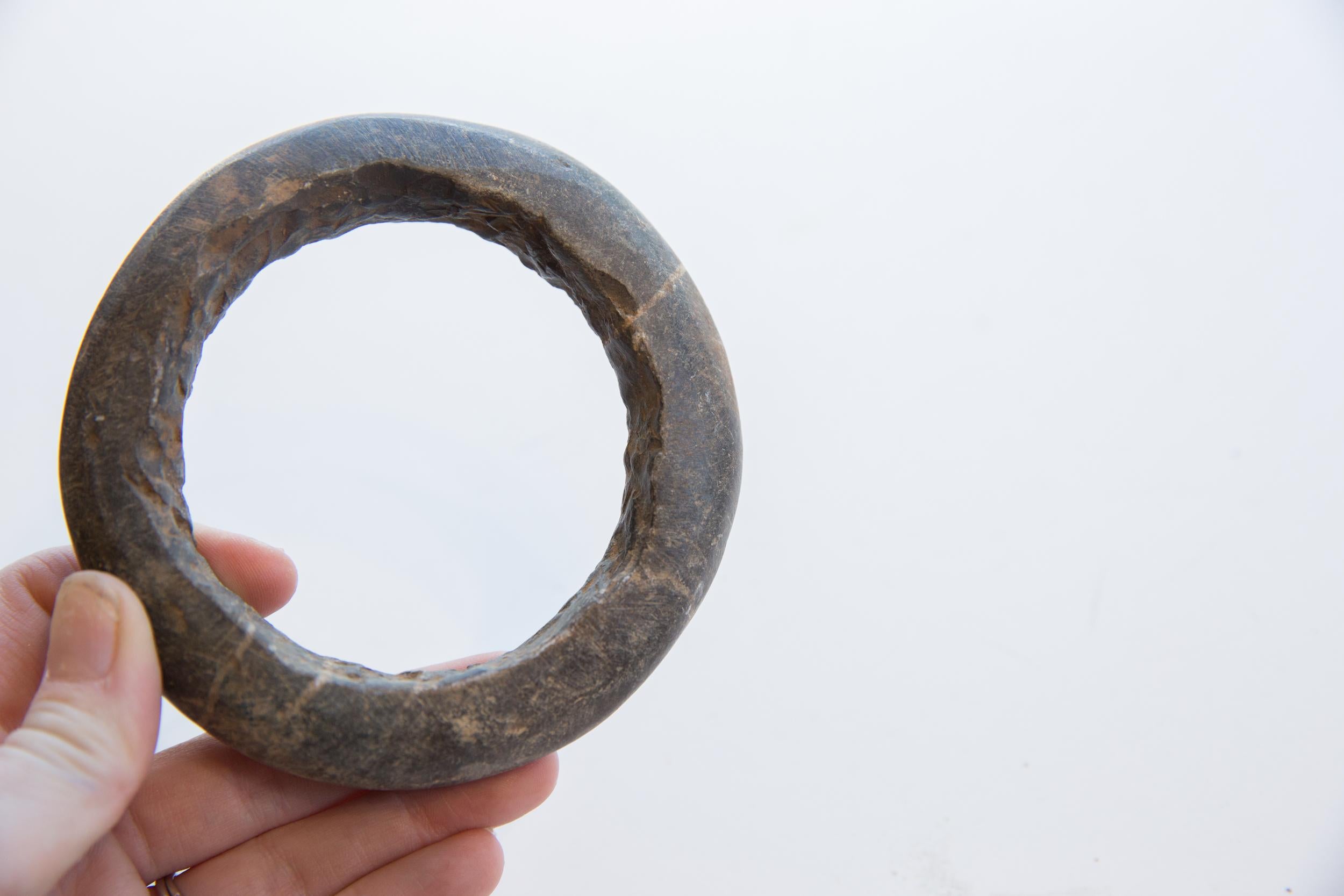 North African Antique African Neolithic Era Marble Bracelet For Sale