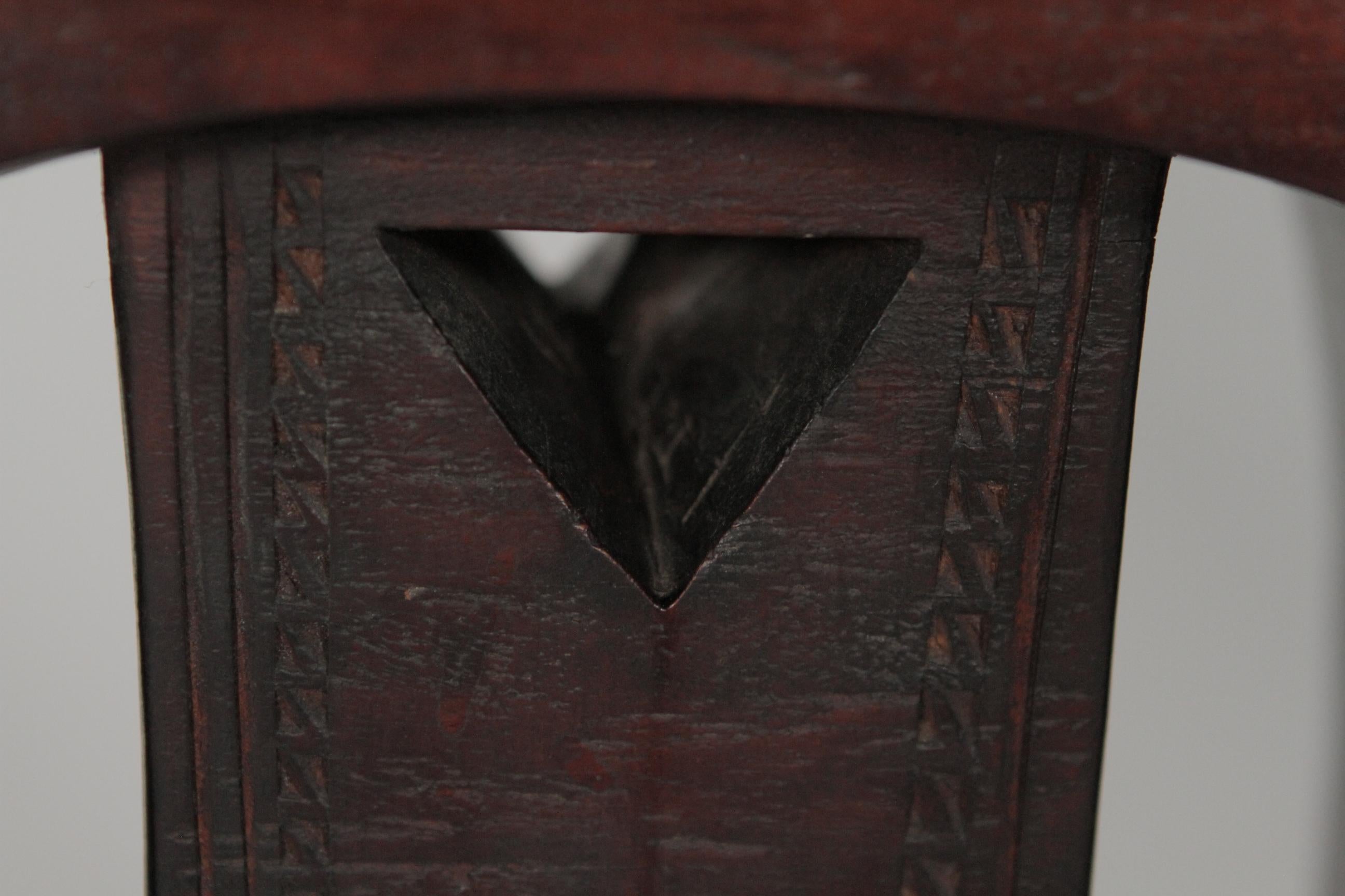 Hand-Carved Antique African Queens Throne Seat