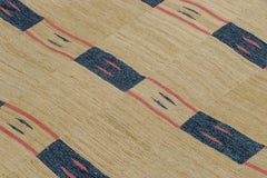 Antique African Textile, Bondouku Indigo Cloth in Beige and Blue - Rug & Kilim