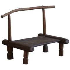 Antique African Wabi Sabi Stool / Chair, Decorative Object, Early 20th Century