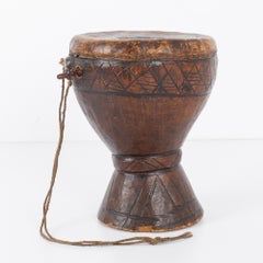 Antique African Wooden Drum