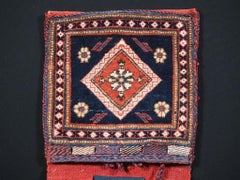 Antique Afshar Miniature Saddlebags / Khorjin, Circa 1900