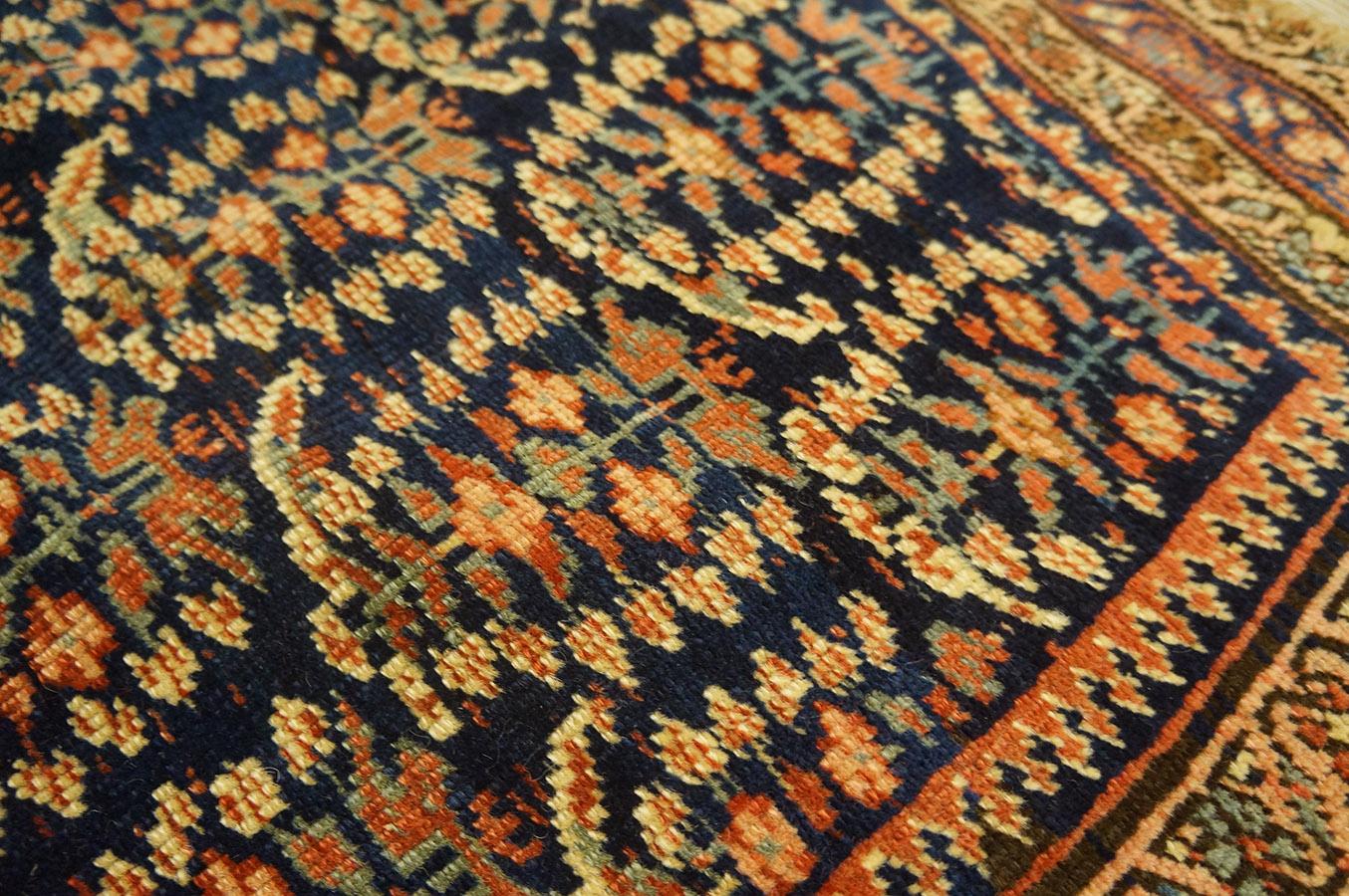 19th Century Persian Afshar Saddle Carpet ( 3'2