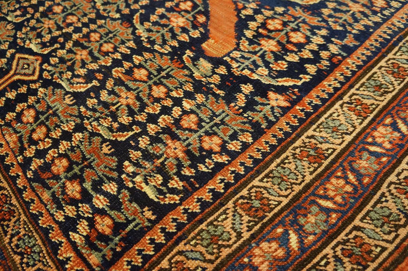 19th Century Persian Afshar Saddle Carpet ( 3'2