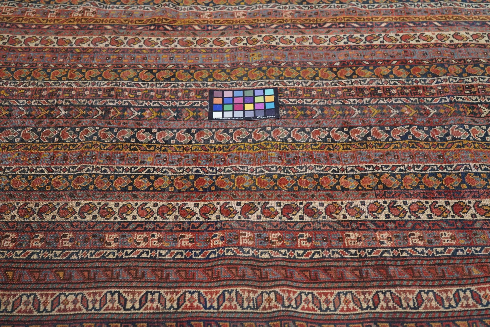 Antique Afshar Persian Rug 4'0'' x 6'2'' For Sale 4