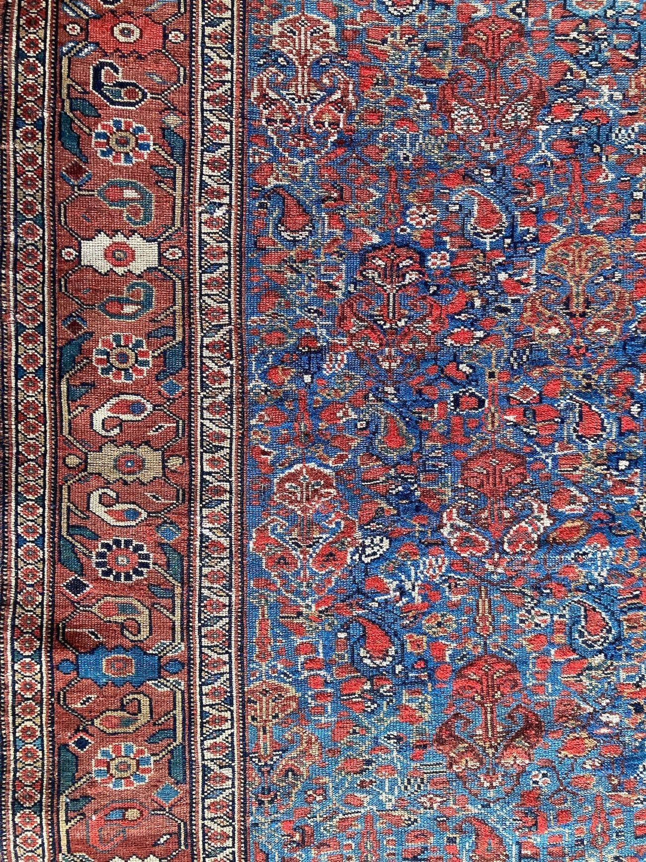 Antique Afshar Rug 1.70m x 1.42m For Sale 8