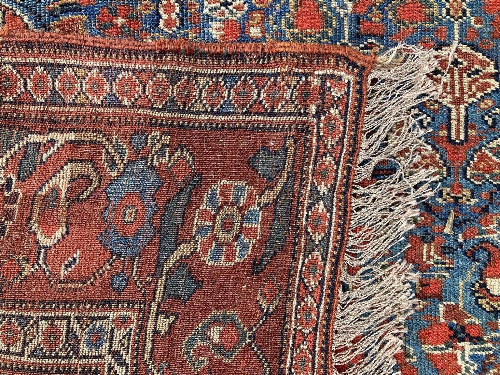 Antique Afshar Rug 1.70m x 1.42m im Angebot 11