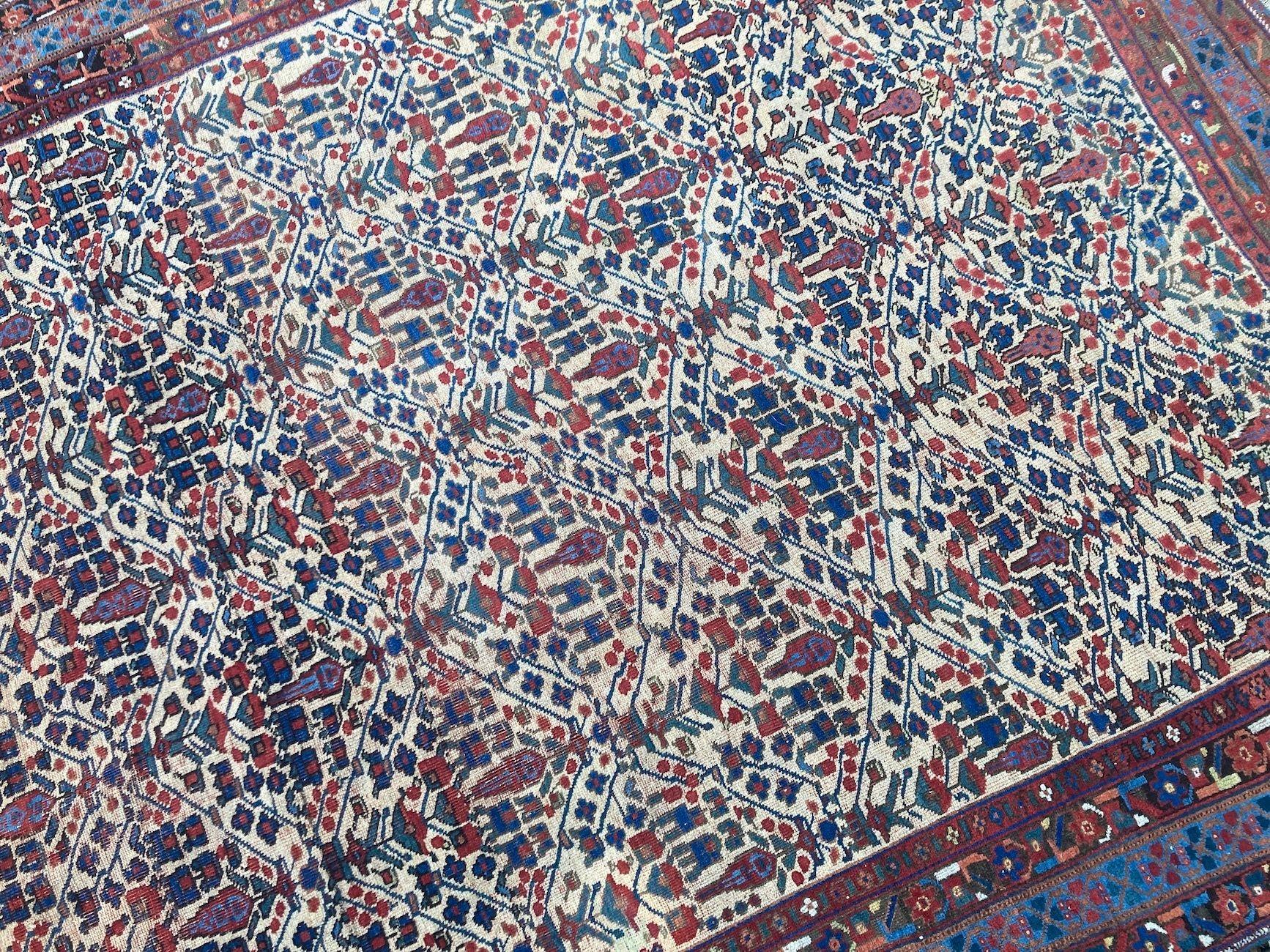 Tappeto antico Afshar 1,90m x 1,56m in vendita 5