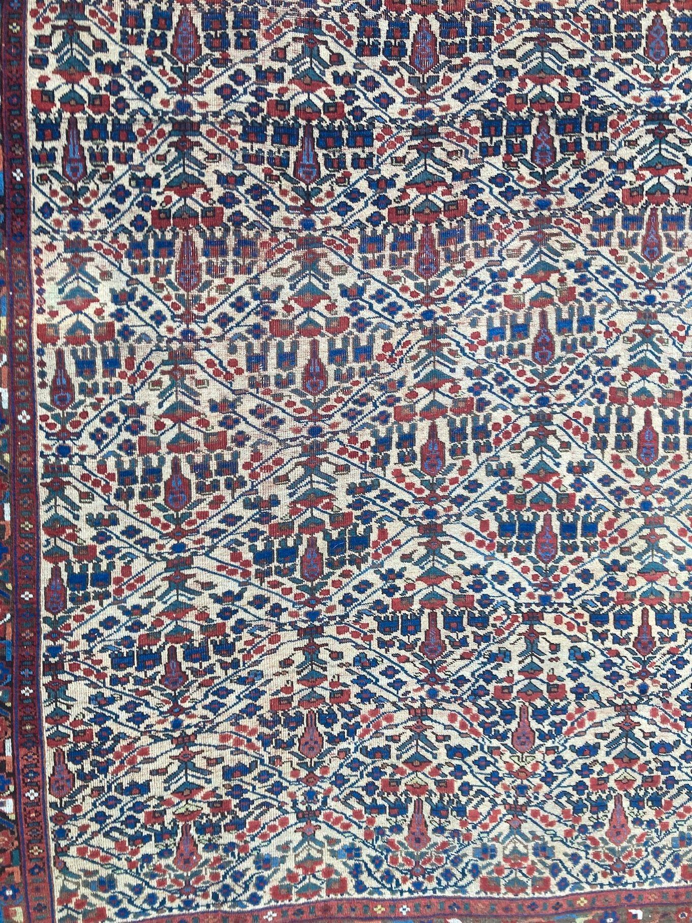 Tappeto antico Afshar 1,90m x 1,56m in vendita 8