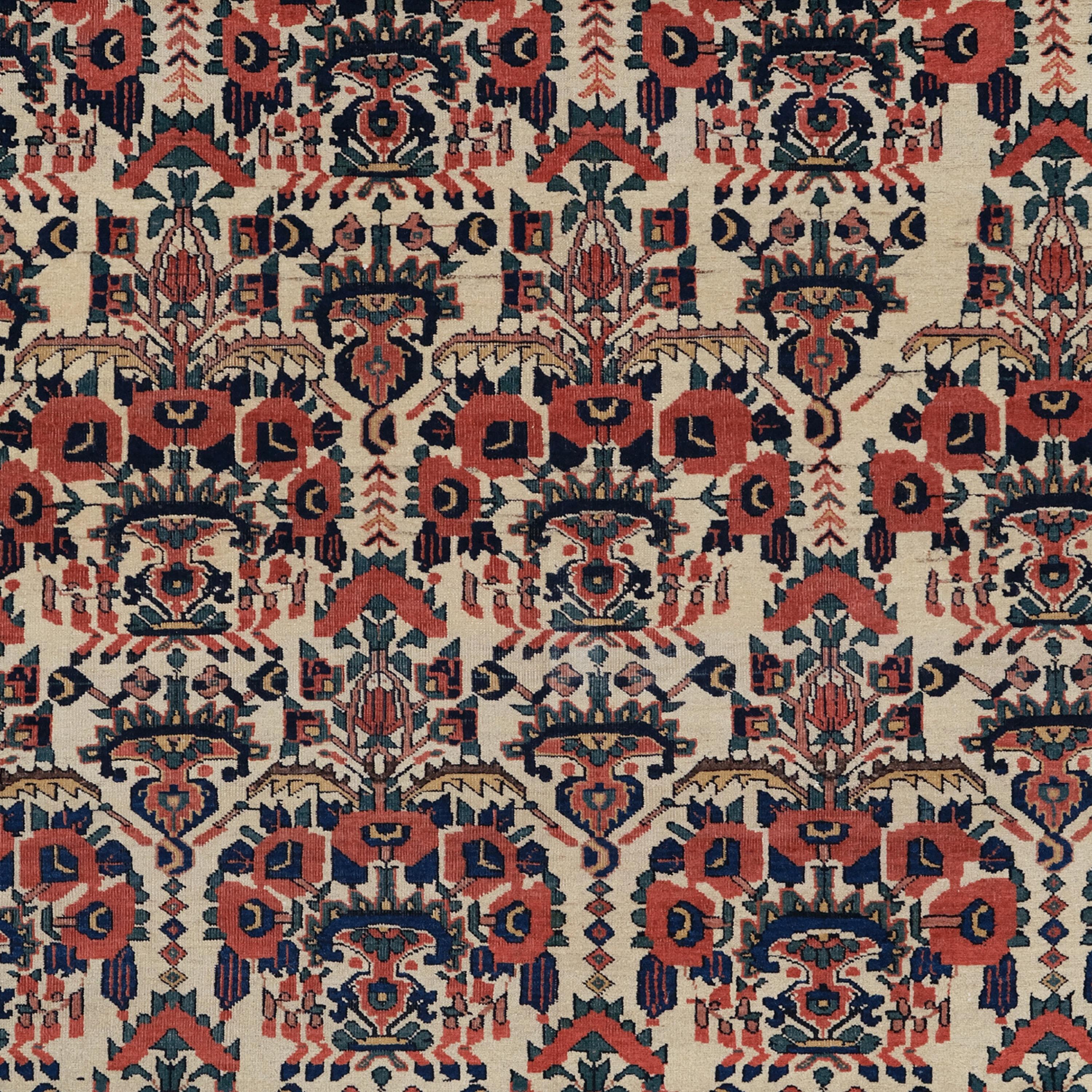 Antiker Afshar-Teppich - Afshar-Teppich aus dem 19. Jahrhundert, Antiker Teppich (Asiatisch) im Angebot