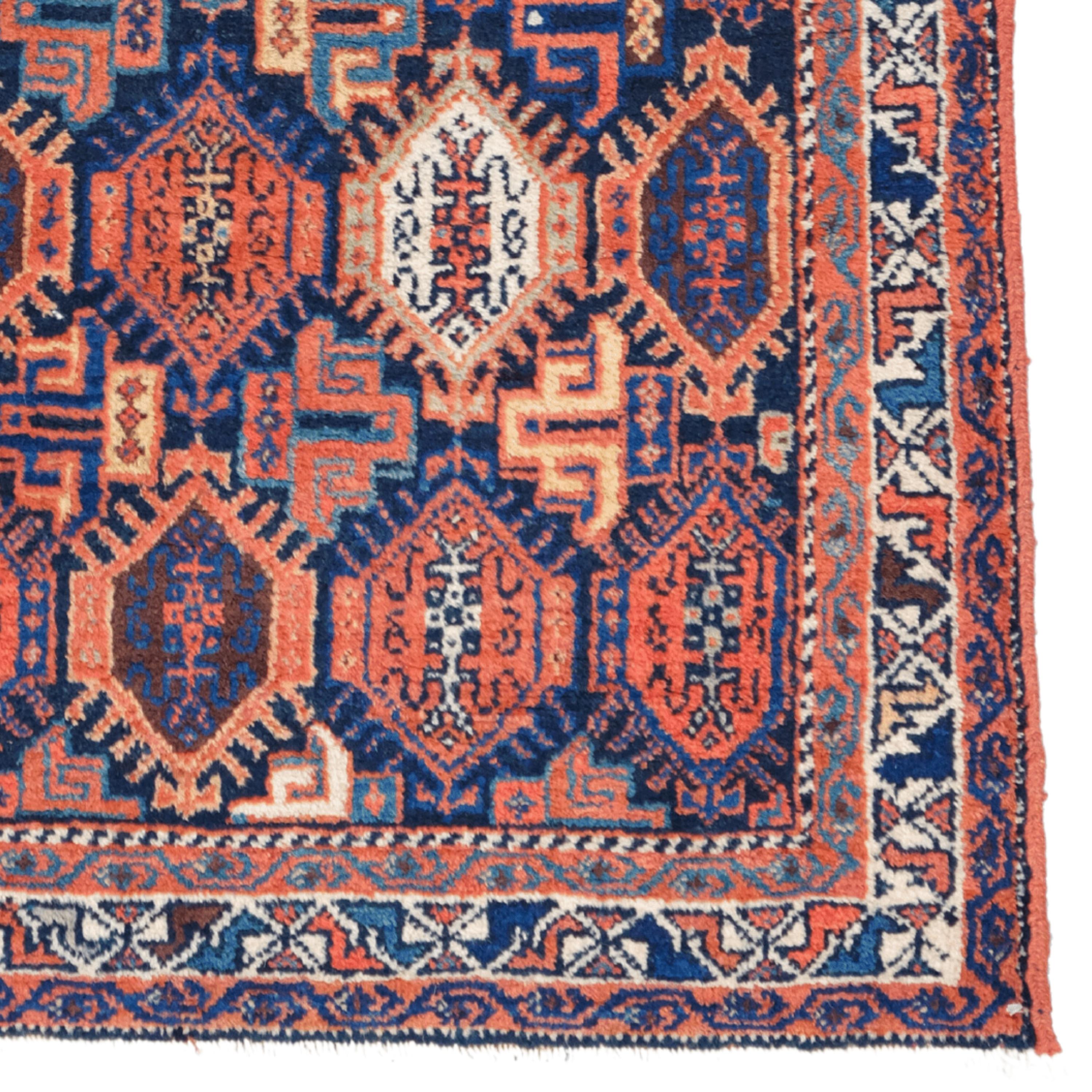 Wool Antique Afshar Rug - 19th Century Antique Afshar Rug, Antique Rug, Vintage Rug For Sale