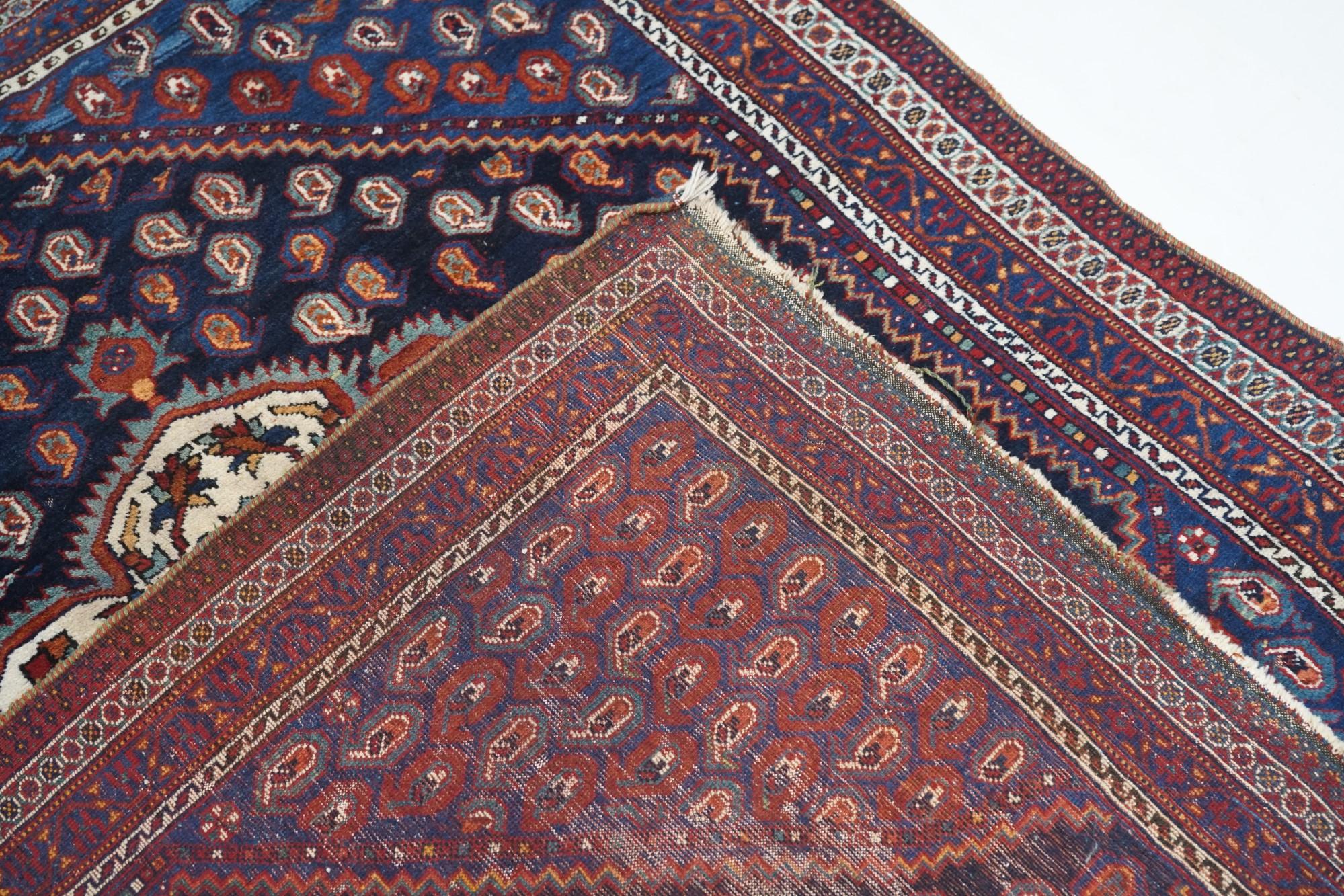 Antique Afshar Rug For Sale 5