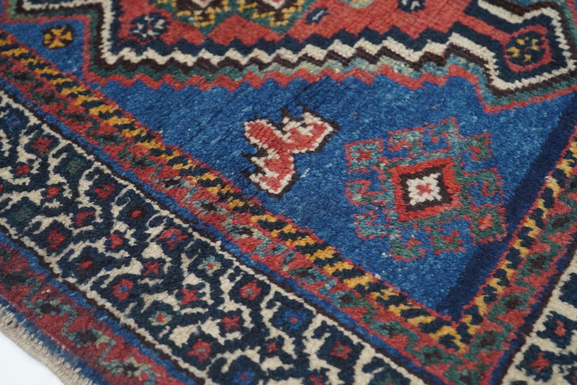 Antique Afshar Rug In Excellent Condition For Sale In New York, NY