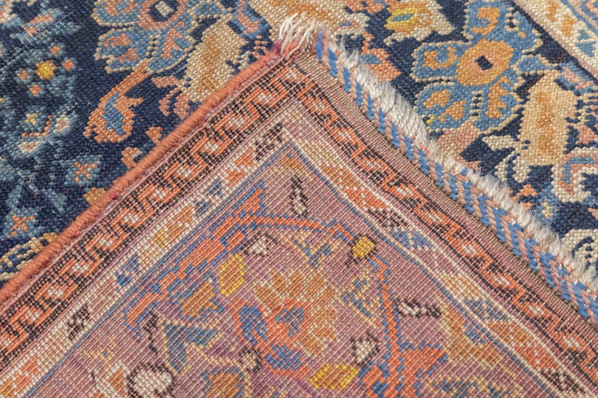 Antique Afshar Rug 4' x 5'8'' For Sale 5