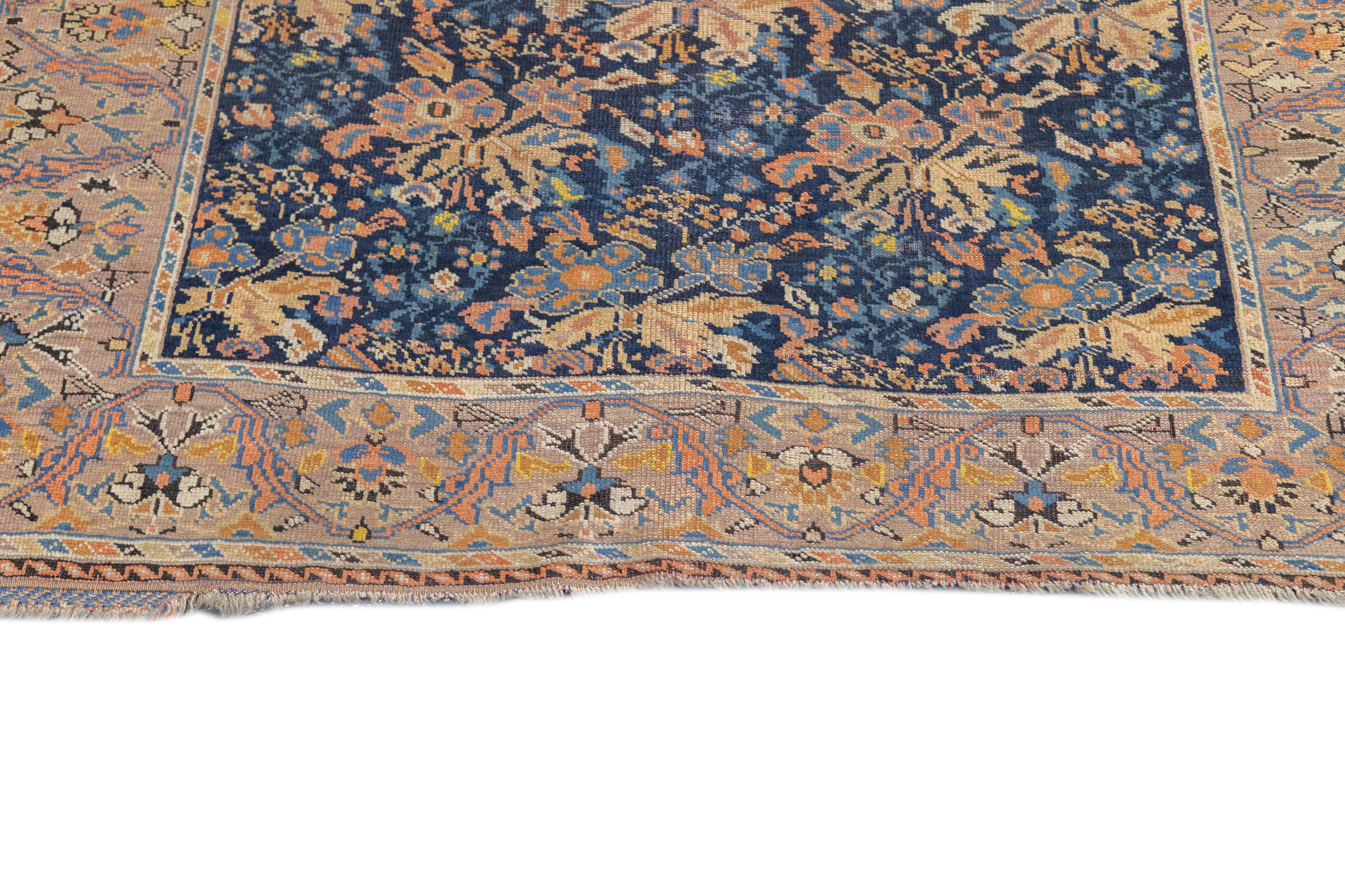 Antique Afshar Rug 4' x 5'8'' In Good Condition For Sale In New York, NY