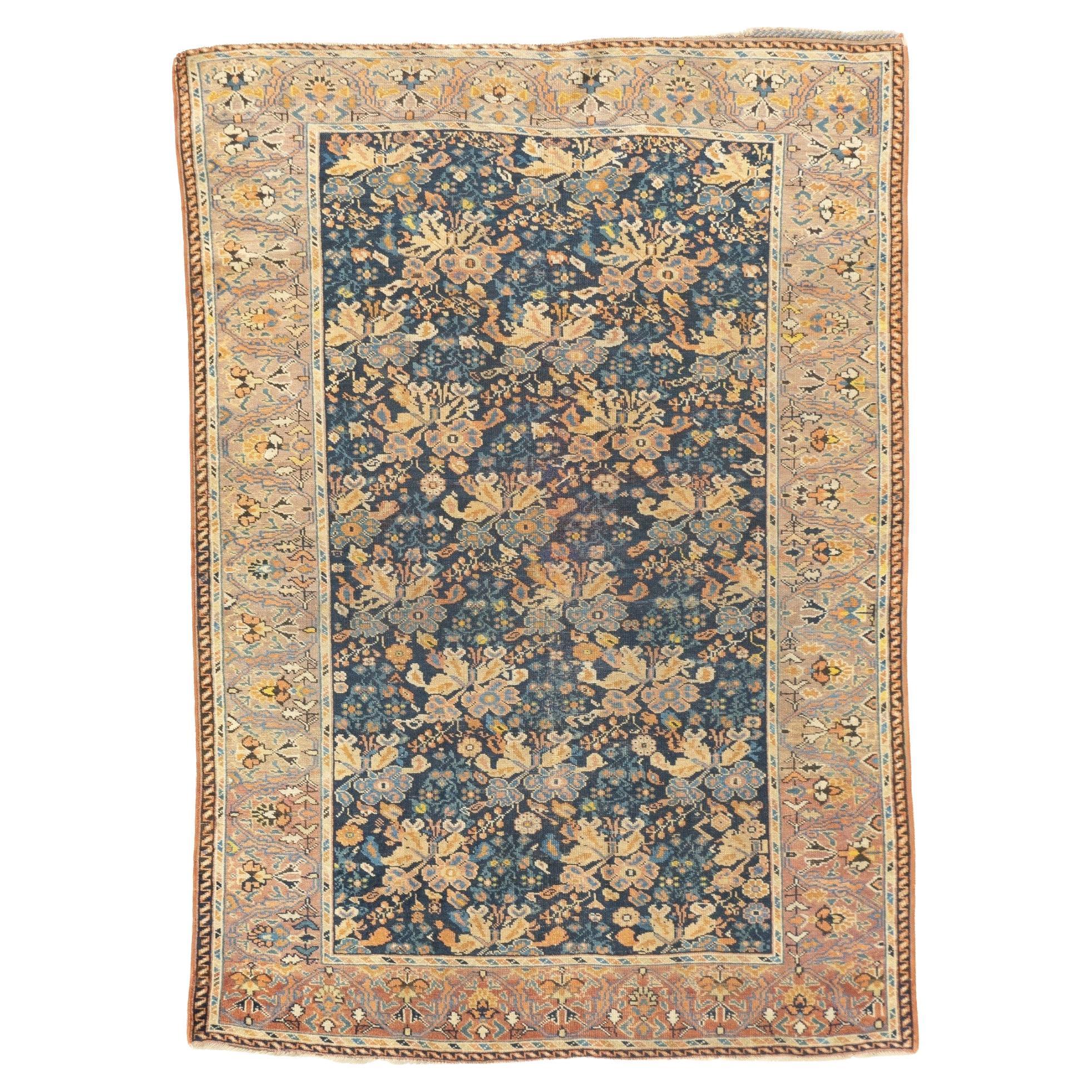 Antique Afshar Rug 4' x 5'8'' For Sale