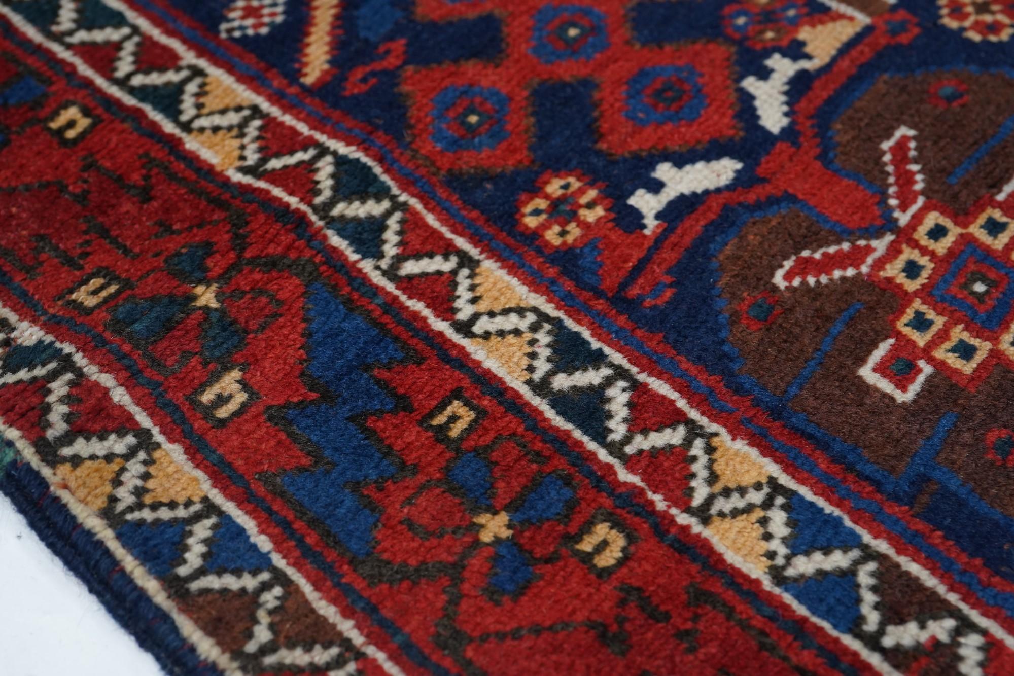 Antique Afshar Rug In Excellent Condition For Sale In New York, NY