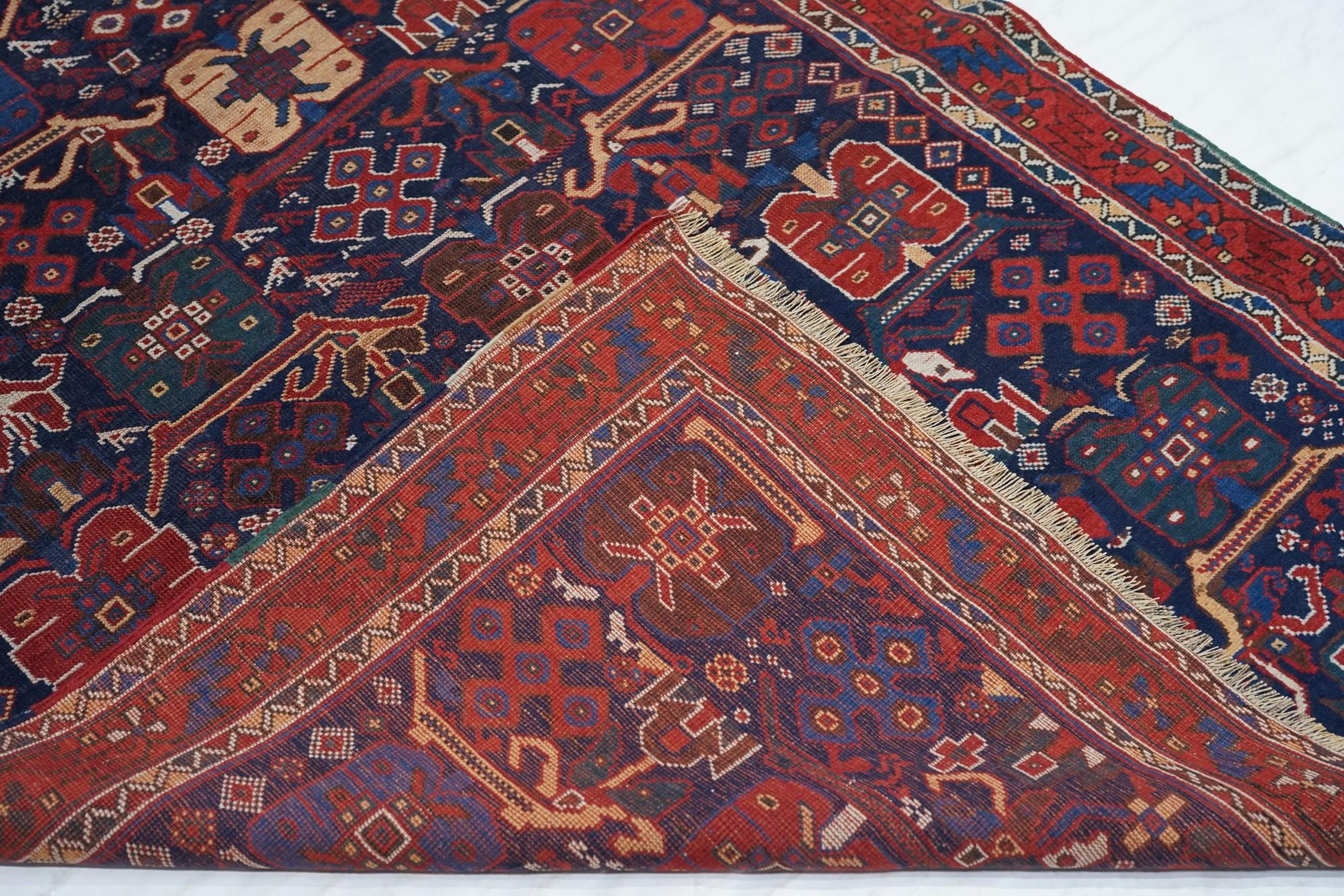 Antique Afshar Rug For Sale 3