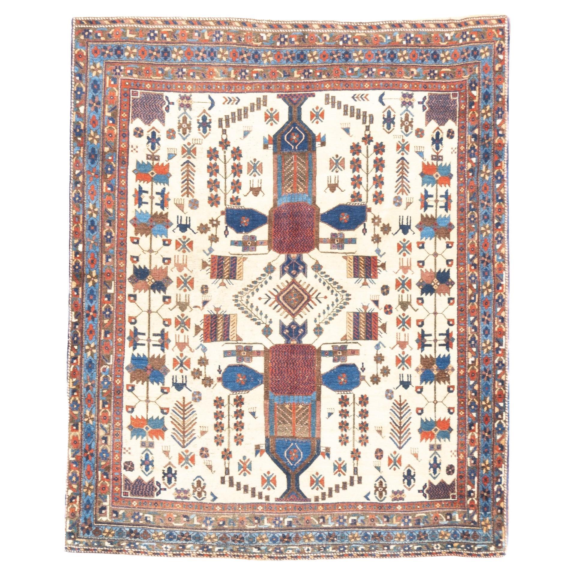 Antiker Afshar-Teppich 4'11'' x 6'1''