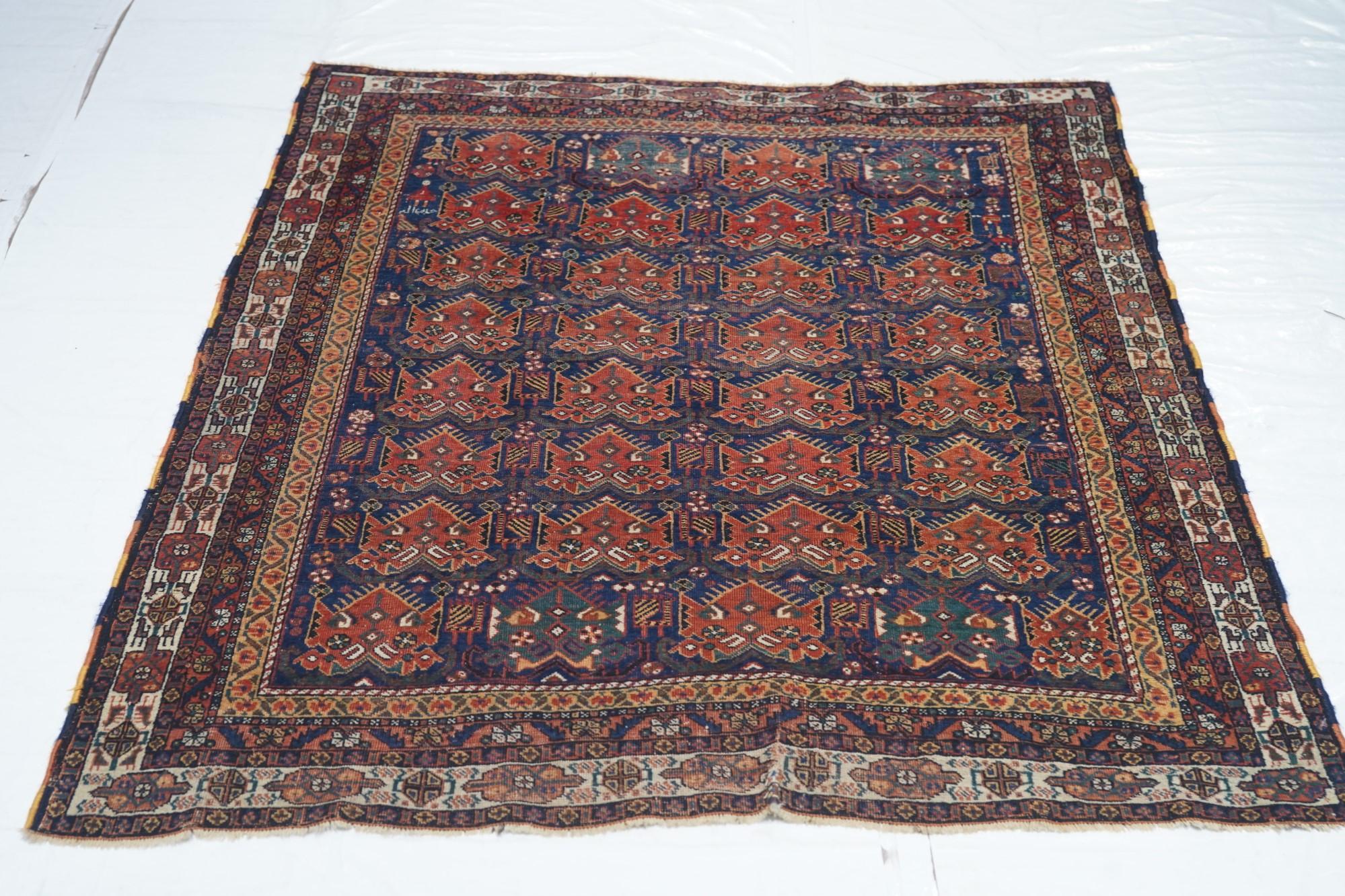 Antiker Afshar-Teppich (Persisch) im Angebot